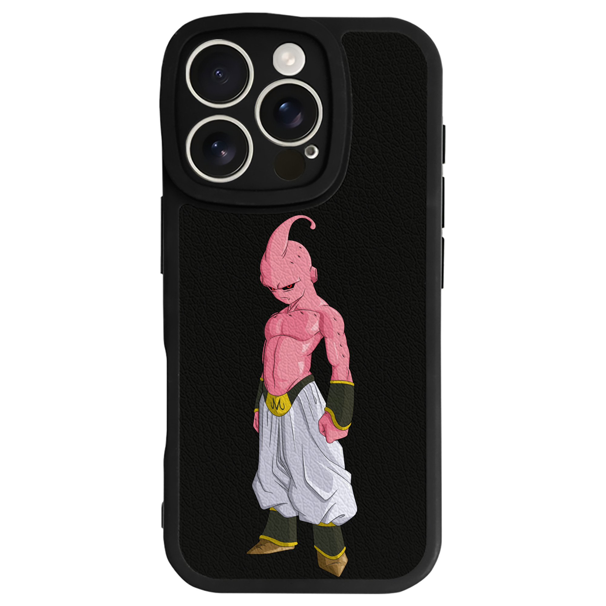 （画像用） ドラゴンボール 魔人ブウ DRAGON BALL Majin Buu 【iPhone 16シリーズ対応】シリコンスマホケース（レザー調） 材質：シリコン